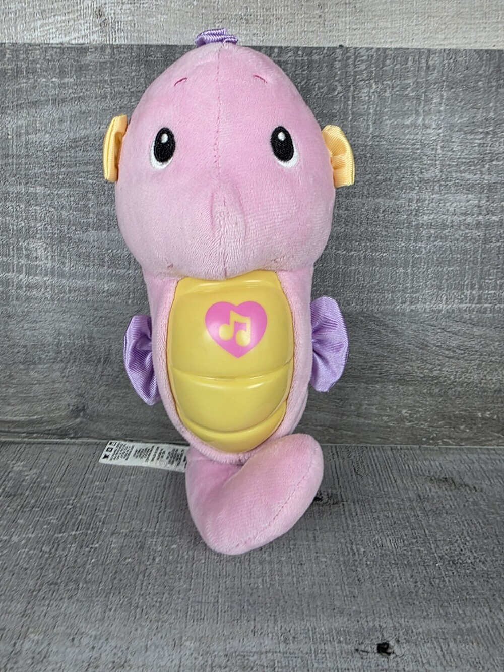 Fisher Price PINK Glow Plush Soothing Lights Musical Sea Horse Lovey Baby g75